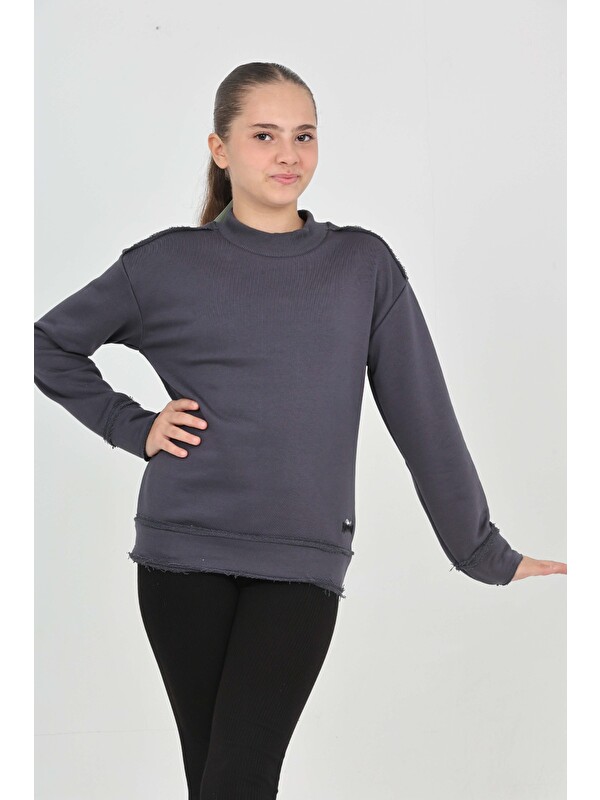 Toontoykids Kız Çocuk Happen Nakışlı Sweatshırt