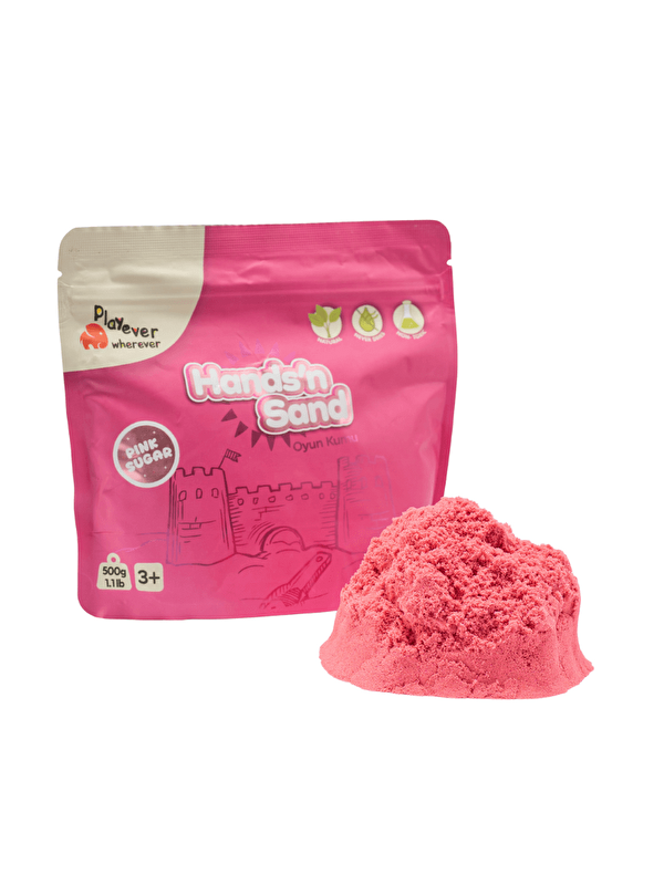 Playever Hands'n Sand Doğal Kinetik Kum 500gr - Pembe