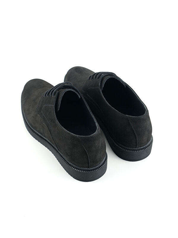 Erkek İç Dış Hakiki Deri Ortopedik Rahat Taban Bağcıklı Ayarlanabilir Günlük Klasik Ayakkabı - Görsel 5