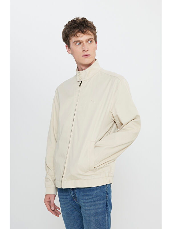 Lee Regular Fit %100 Pamuk Bej Ceket