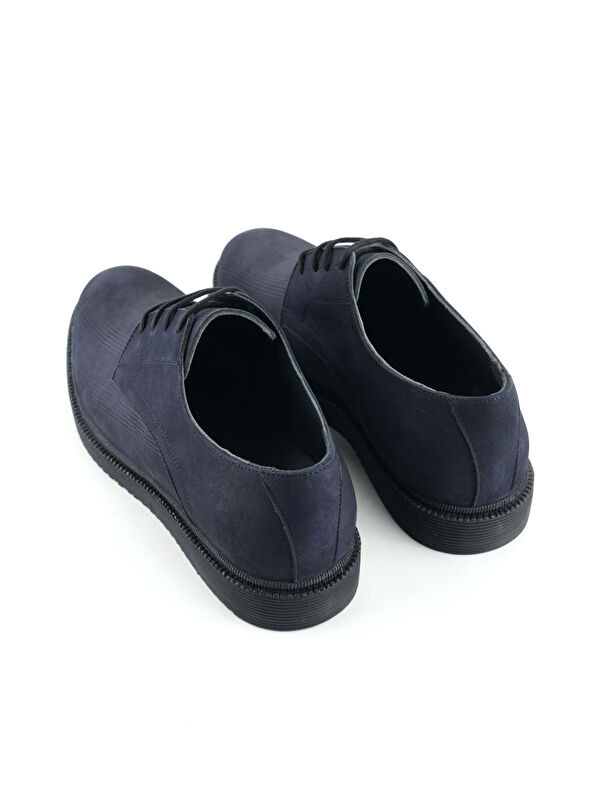 Erkek İç Dış Hakiki Deri Ortopedik Rahat Taban Bağcıklı Ayarlanabilir Günlük Klasik Ayakkabı - Görsel 5