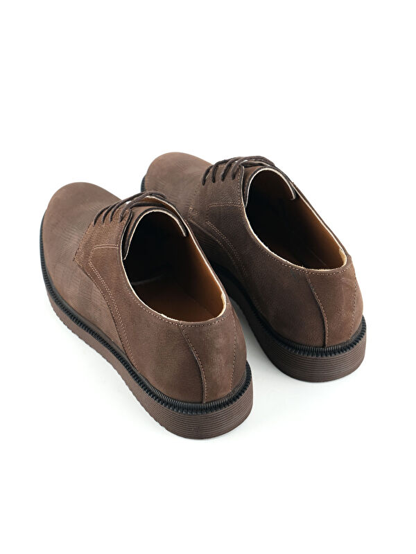 Erkek İç Dış Hakiki Deri Ortopedik Rahat Taban Bağcıklı Ayarlanabilir Günlük Klasik Ayakkabı - Görsel 5