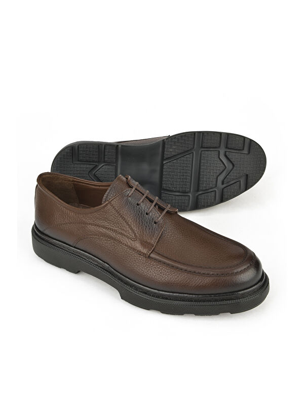 Erkek Hakiki Deri Ayakkabı 143745ZAB0707 Kahve - Görsel 3