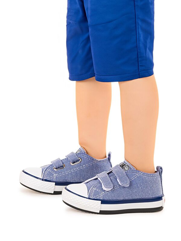 Linen Cırtlı Erkek Bebek Keten Spor Ayakkabı - Görsel 3