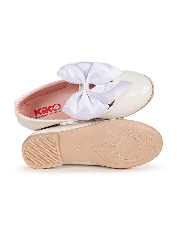 Tari Rugan Fiyonk Lastikli Kız Çocuk Babet Ayakkabı - Görsel 6