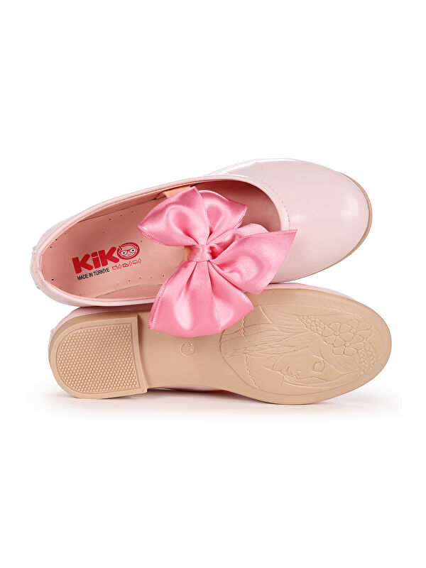 Tari Rugan Fiyonk Lastikli Kız Çocuk Babet Ayakkabı - Görsel 6