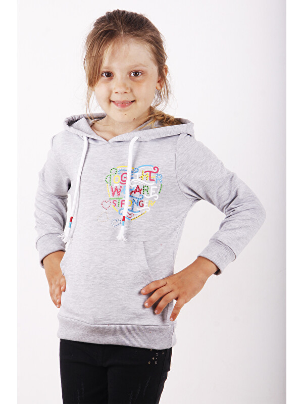 Toontoykids Kız Çocuk Stronger Baskılı Sweatshirt