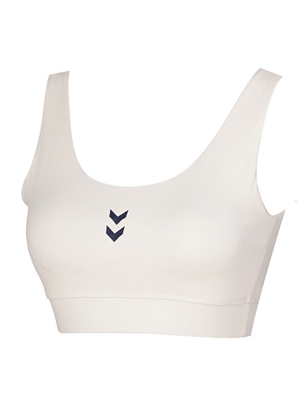 Hummel Bra Sajar Kadın Ekru Yuvarlak Yaka Atlet
