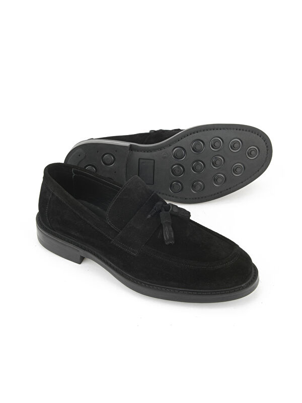 Erkek Hakiki Deri Ayakkabı 153986Z4162 Siyah - Görsel 5