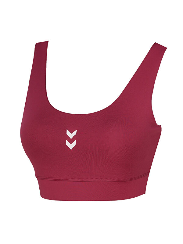 Hummel Bra Sajar Kadın Bordo Yuvarlak Yaka Atlet