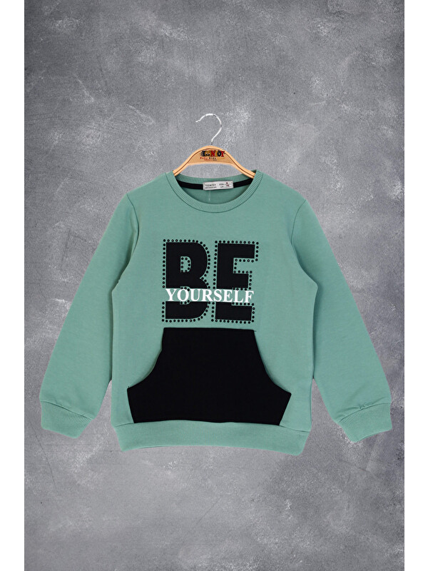 Toontoykids Kız Çocuk Be Yourself Baskılı Sweatshirt