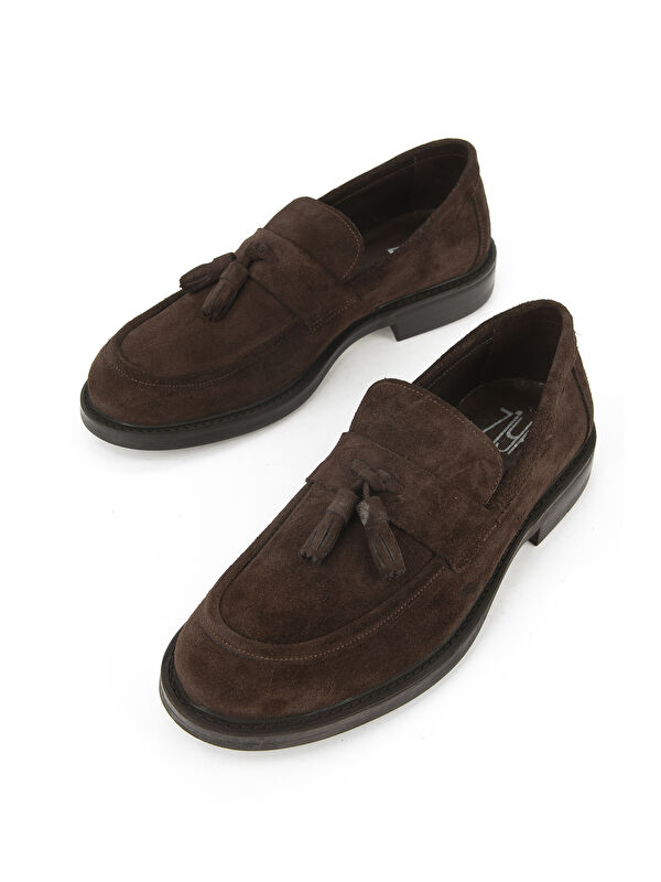 Erkek Hakiki Deri Ayakkabı 153986Z4162 Kahve - Görsel 6