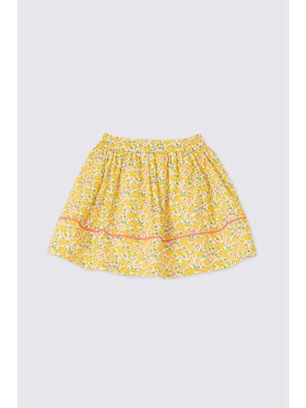 Panço Liberty Kumaş Çiçek Desenli Kız Bebek Etek