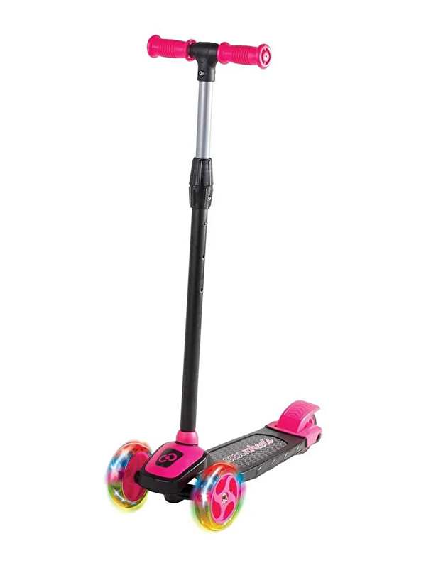 Cool Wheels Twist Led Işıklı 3 Tekerlekli Yükseklik Ayarlı Scooter - Fuşya