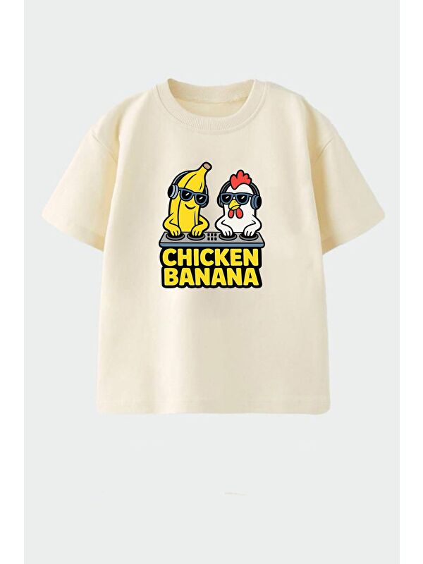 Monila Erkek Çocuk Pamuklu Bisiklet Yaka Baskılı T-Shirt