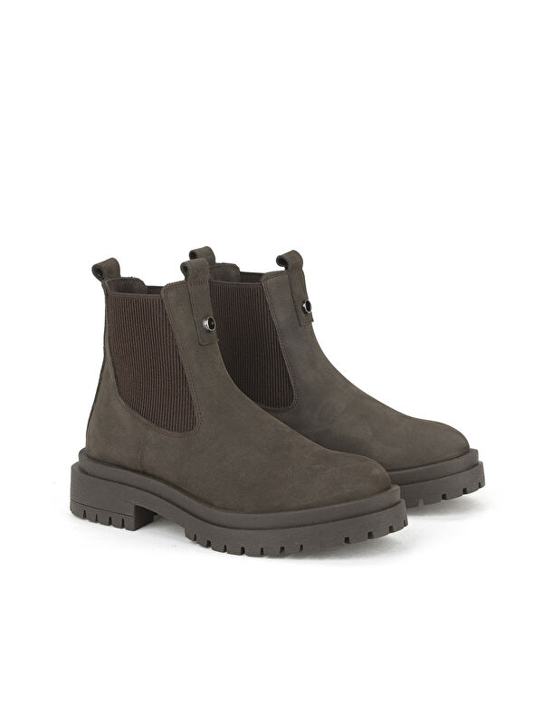 Kadın Hakiki Deri Bot 153359Z3102 Kahve - Görsel 3