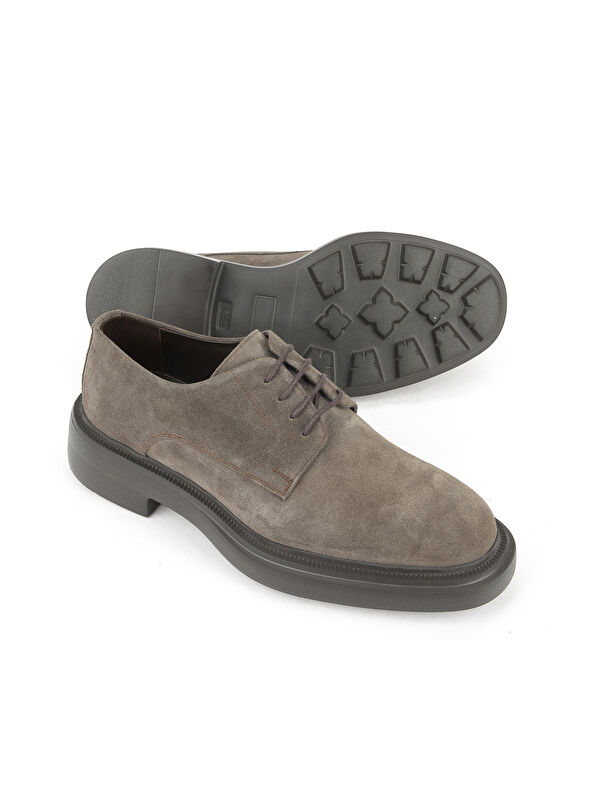 Erkek Hakiki Deri Ayakkabı 153986Z4326 Vizon - Görsel 5