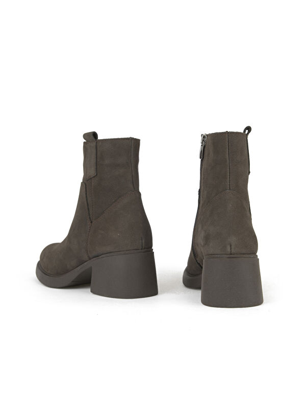 Kadın Hakiki Deri Bot 153359Z623 Kahve - Görsel 4