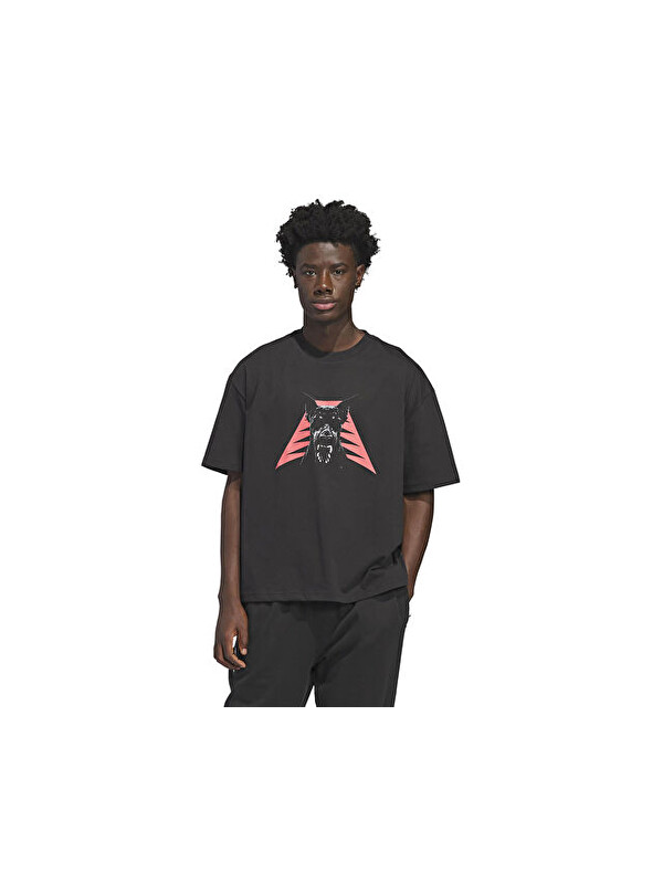 Adidas Anted Dawg Tee Erkek Basketbol Tişörtü JZ9447 Siyah