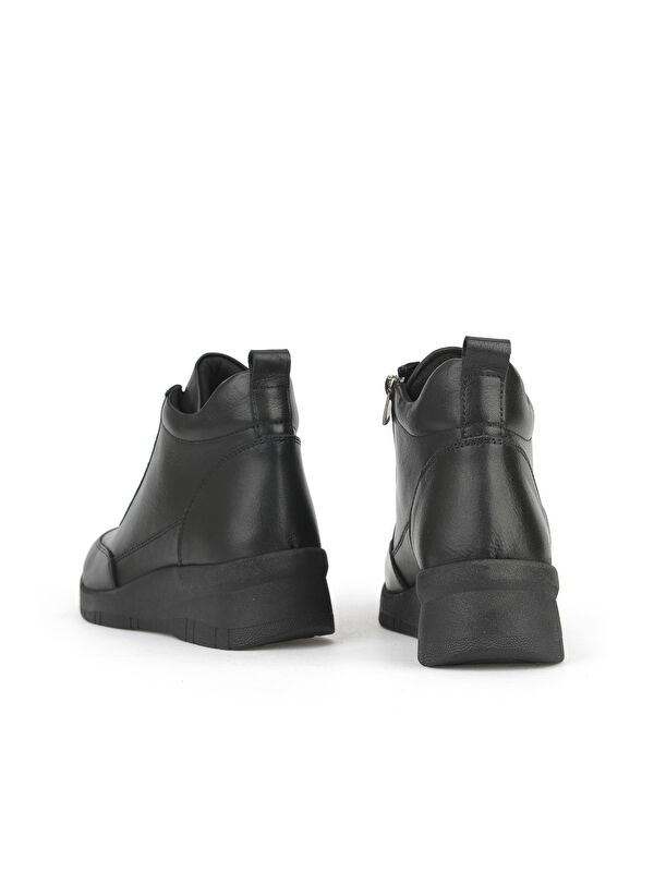 Kadın Hakiki Deri Bot 153359Z375 Siyah - Görsel 4