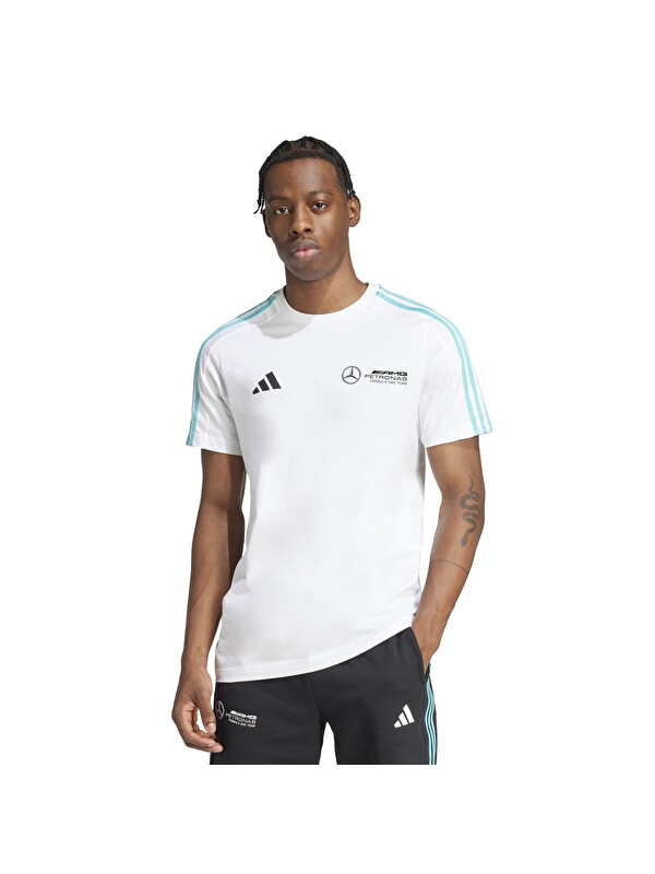 Adidas Mer Dna M Erkek Beyaz Yuvarlak Yaka Spor Tişört
