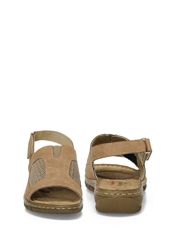 166968.Z5FX Taba Kadın Düz Sandalet - Görsel 6