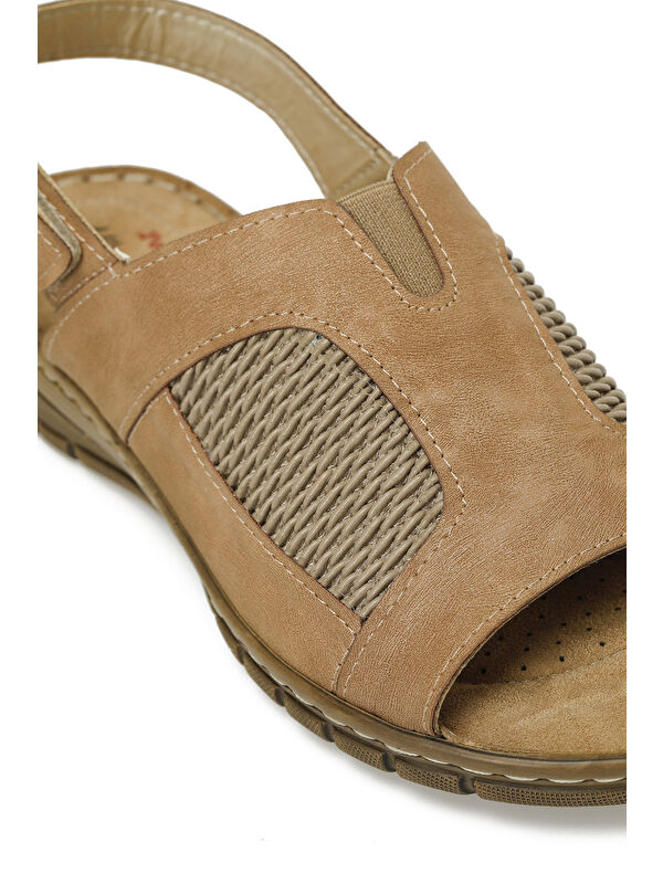 166968.Z5FX Taba Kadın Düz Sandalet - Görsel 8