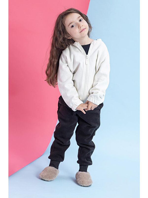 Hopfrög Beyaz Hopfrög Furry Furry Kürk Barefoot Patik (Hediye Seti)