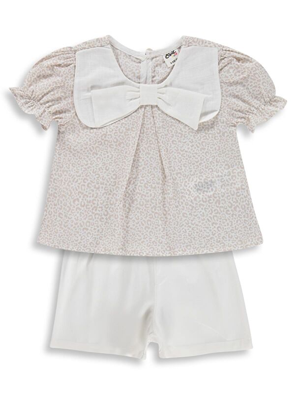 Civil Baby Yaka Fiyonklu 6-18 Ay Takım - Kahverengi