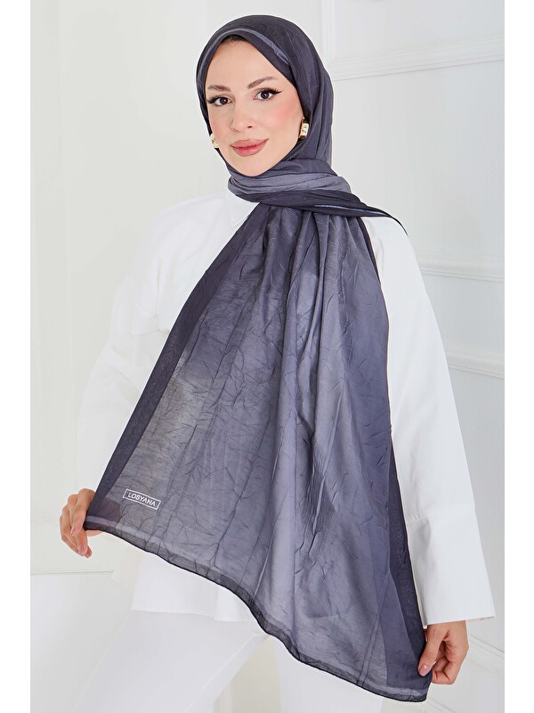 Tofisa Soft Degrade Bambu Crash Şal Antrasit - 27915-ANTRASIT