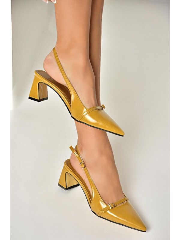 Hardal Kadın Topuklu Ayakkabı U6540787 - Görsel 3