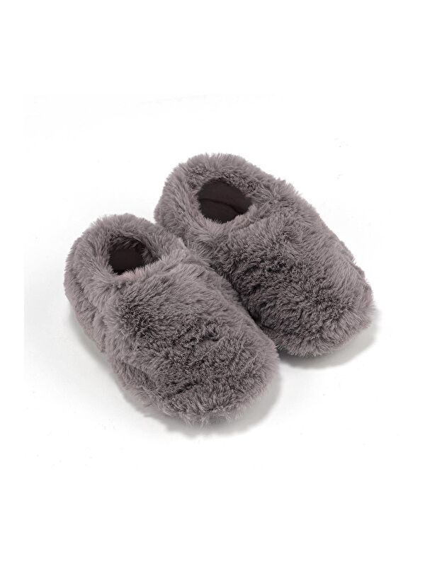 Hopfrög Beyaz Hopfrög Furry Furry Kürk Barefoot Patik (Hediye Seti)