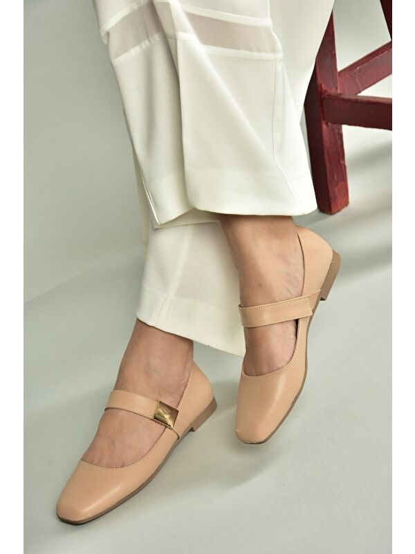 Fox Shoes Sarı Fox Shoes Babet Kadın