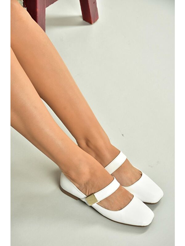 Fox Shoes Sarı Fox Shoes Babet Kadın