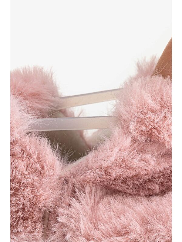 Hopfrög Beyaz Hopfrög Furry Furry Kürk Barefoot Patik (Hediye Seti)