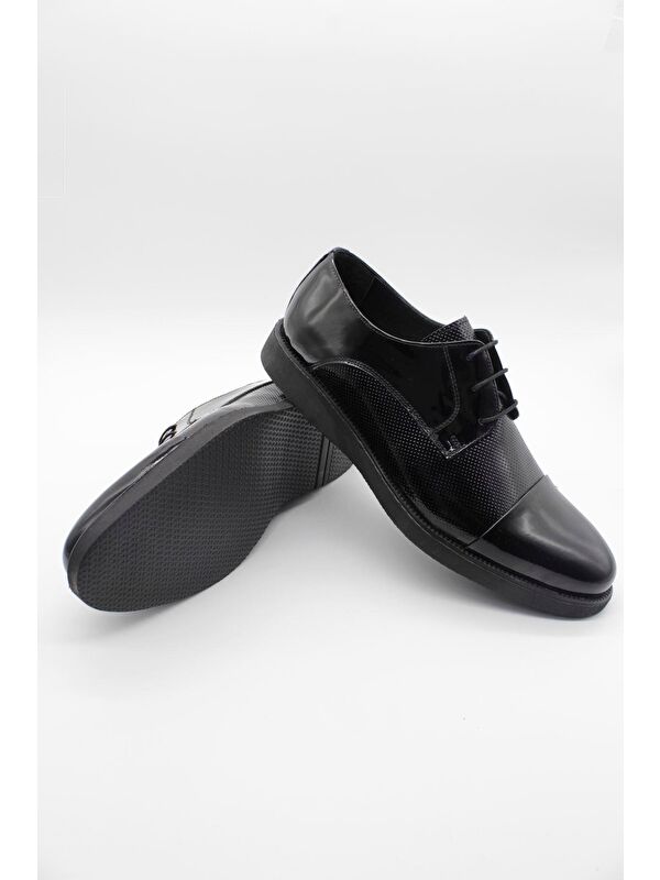 %100 Deri Bağcıklı Ceremony Ayakkabı 1033250129 - Görsel 3