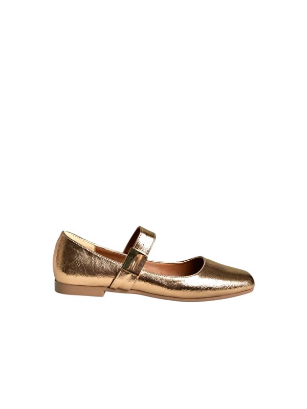 Fox Shoes Bronz Kadın Babet U726454508