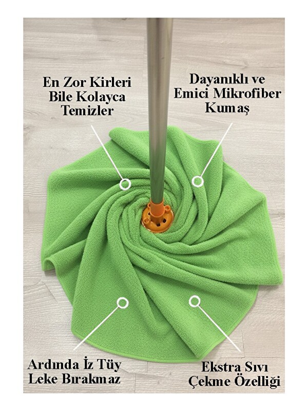 artmaster Mikrofiber Paspas Mop Yedek Ucu 1 Adet Kaliteli Mikrofiber Paspas Laminant Parke Seramik Fayans Merm