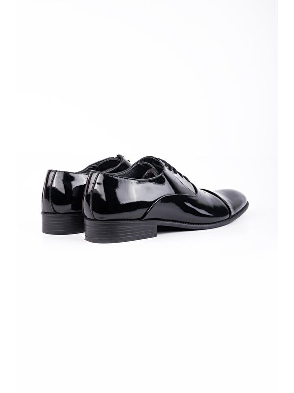 Siyah Rugan Bağcıksız Ceremony Ayakkabı 1033240187 - Görsel 5