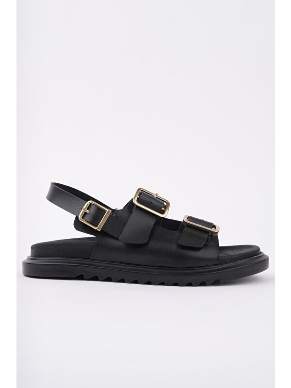 MEGGİE Çift Bantlı Ayarlanabilir Kemerli Günlük Kadın Sandalet - Görsel 7