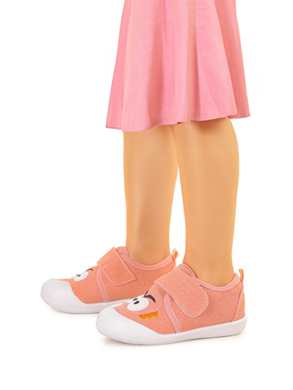 Cookie Cırtlı Kız Bebek İlk Adım Panduf Ayakkabı - Görsel 3