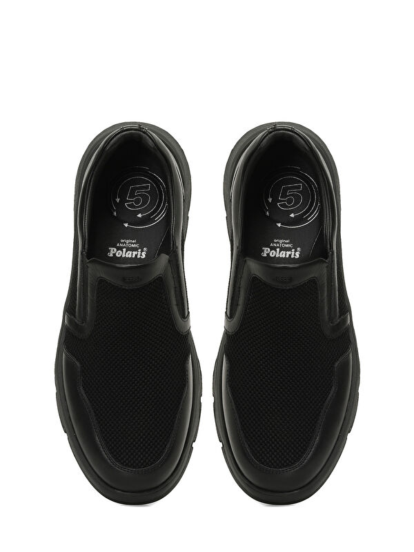 108076.M 5FX Siyah Erkek Comfort Ayakkabı - Görsel 5