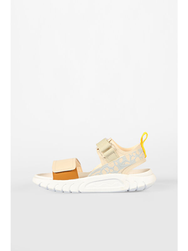 Dekan Hafif Unisex Çocuk Bej Sandalet - Görsel 3