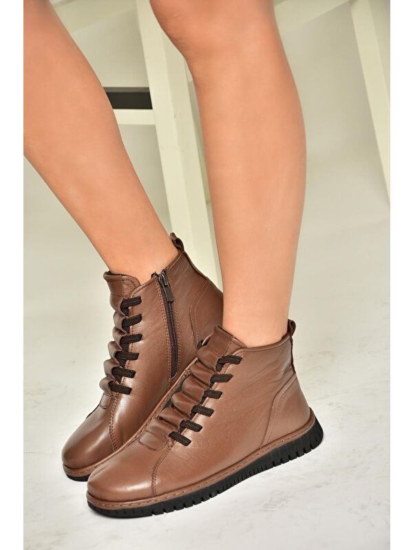 T5553662 Kahverengi Kadın Bot - Görsel 3