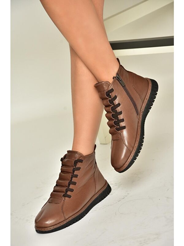 T5553662 Kahverengi Kadın Bot - Görsel 4