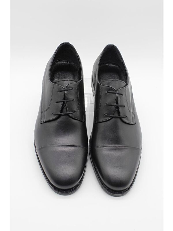 Siyah %100 Deri Analin Bağcıklı Classic Ayakkabı 1033245175_001 - Görsel 6