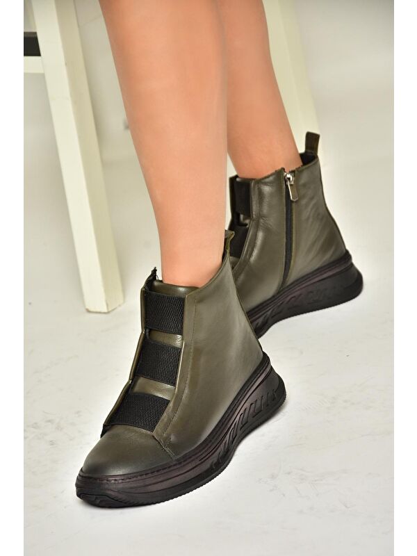 T5551301 Haki Kadın Bot - Görsel 3