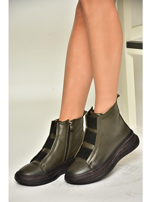 T5551301 Haki Kadın Bot - Görsel 4