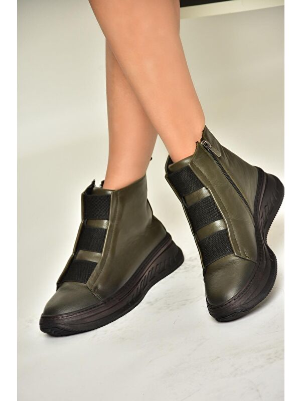 T5551301 Haki Kadın Bot - Görsel 5