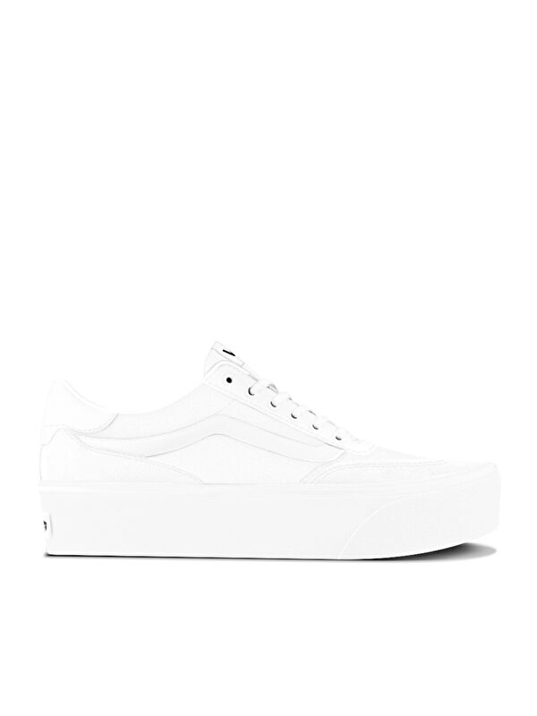 Vans Brooklyn Ls Platform Kadın Beyaz Sneaker